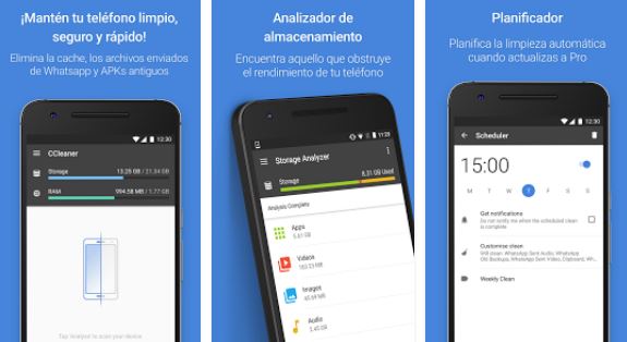 Limpieza de sistema Android con la App CCleaner