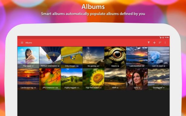 galería multimedia móvil