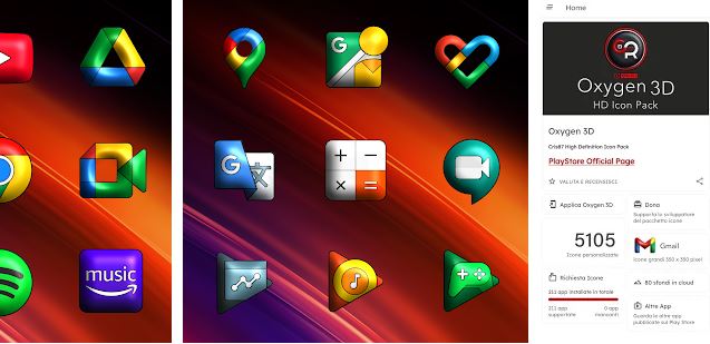 Oxigen 3D - Icon Pack