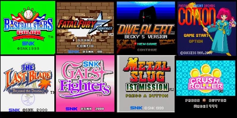 76 ROMS de Neo Geo Pocket Color para jugar en tu móvil (MEGA)